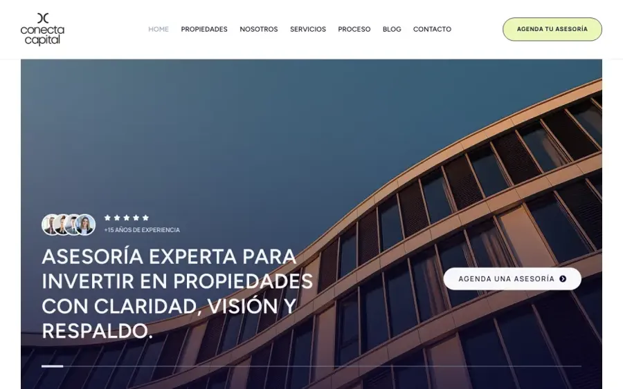 Sitio de Conecta Capital