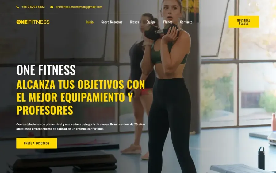 Sitio de One Fitness
