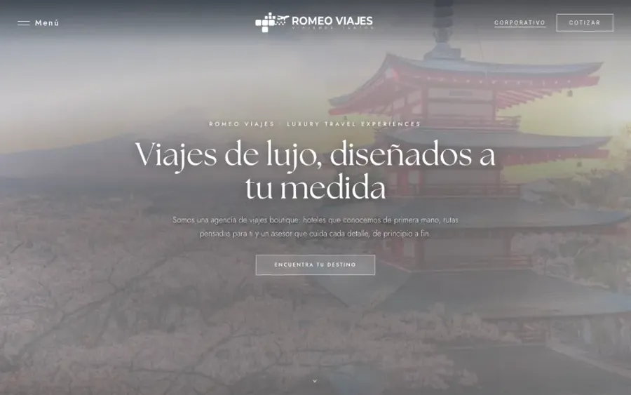 Sitio de Romeo Viajes