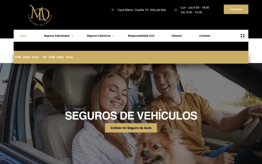 Sitio de Corredor de Seguros MD